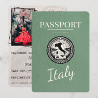 Sage Green Italy Passport