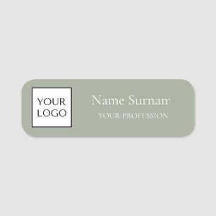 Sage Green Logo Werbeartikel  Namensschild