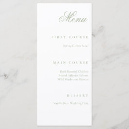 sage green menükarte