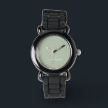 Sage Green Minimalistisch Modern Monogram Elegant Armbanduhr<br><div class="desc">Mit unserer Sage Green Minimalistisch Modern Monogram Elegant Collection: Erleben Sie Ihre Ästhetik mit ruhiger Eleganz und zeitloser Eleganz. Unsere Kollektion präsentiert minimalistische Designs in einer ruhigen, grünen Weiß, ergänzt durch raffinierte Monogramme, die auf Ihren persönlichen Stil zugeschnitten sind. Von der polierten Schreibwaren bis hin zu vielseitigem Zubehör, jedes Stück...</div>