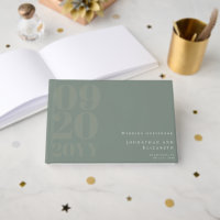 Sage Green Minimalistische fette Art Wedding