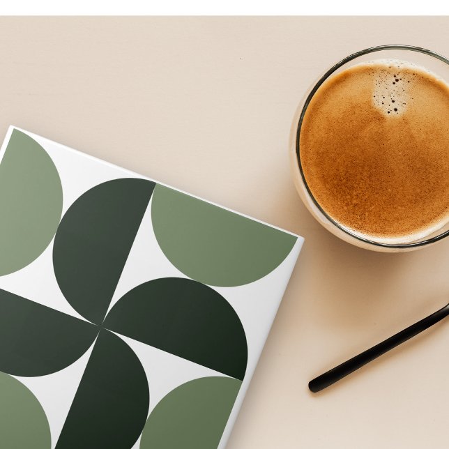 Sage Green Mitte Jahrhundert Modernes Muster Fliese (Von Creator hochgeladen)