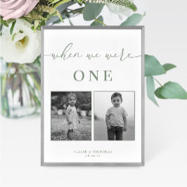 Sage Green Modern Elegante Hochzeitzeitzeitzeitzei Tischnummer