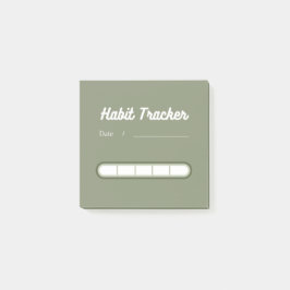 Sage green Niedlich Habit Tracker Postit Notes Post-it Klebezettel
