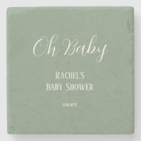 Sage Green Oh Baby Script Niedlich Moderne Babydus