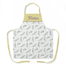 Sage Green Olive Branch Pattern Custom Name