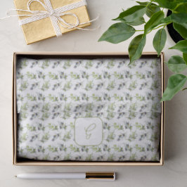 Sage Green Olives Watercolor Seidenpapier