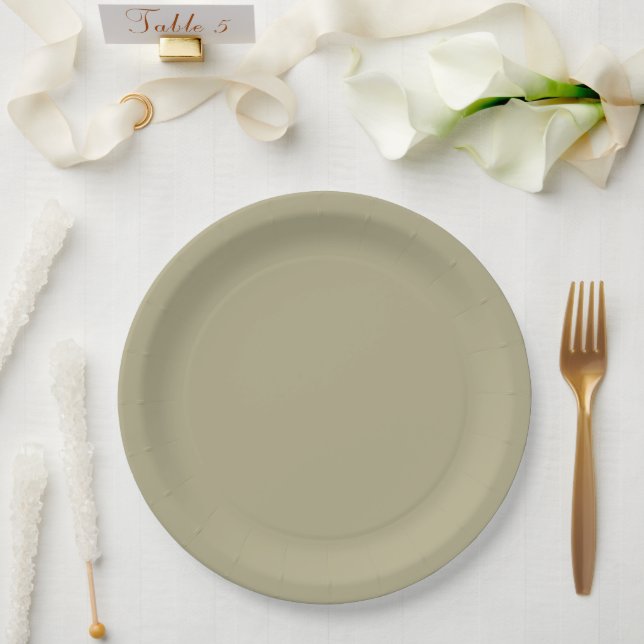 Sage Green Pappteller (Hochzeit)