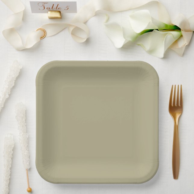 Sage Green Pappteller (Hochzeit)