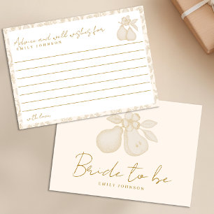 Sage Green Perfect Pear Brautparty Advisor Cards Einladung