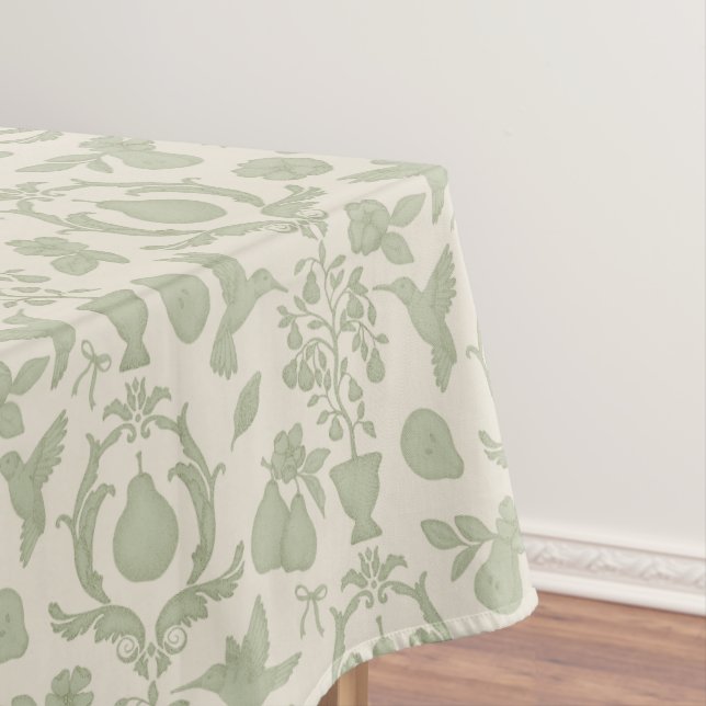 Sage Green Perfect Peer Französisch Land Tischdecke (Beispiel)