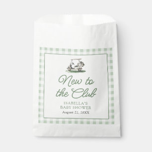 Sage Green Rahmen Golf Neues Clubmitglied Baby Sho Geschenktütchen