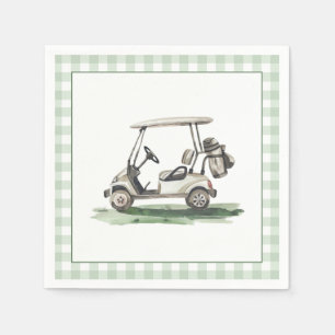Sage Green Rahmen Golf Neues Mitglied im Club Baby Serviette