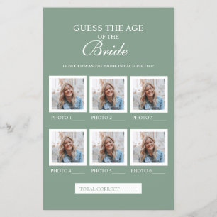 Sage Green rät das Zeitalter des Bride Paper Blatt