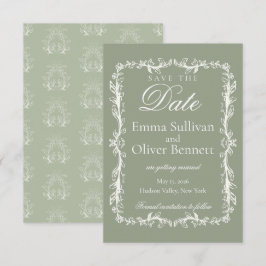 sage green save the date