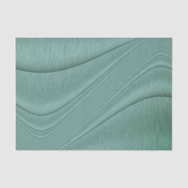 Sage Green Shimmering Contour Seidenpapier (Vorderseite)