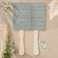 Sage Green Signature Script jüdische Hochzeit