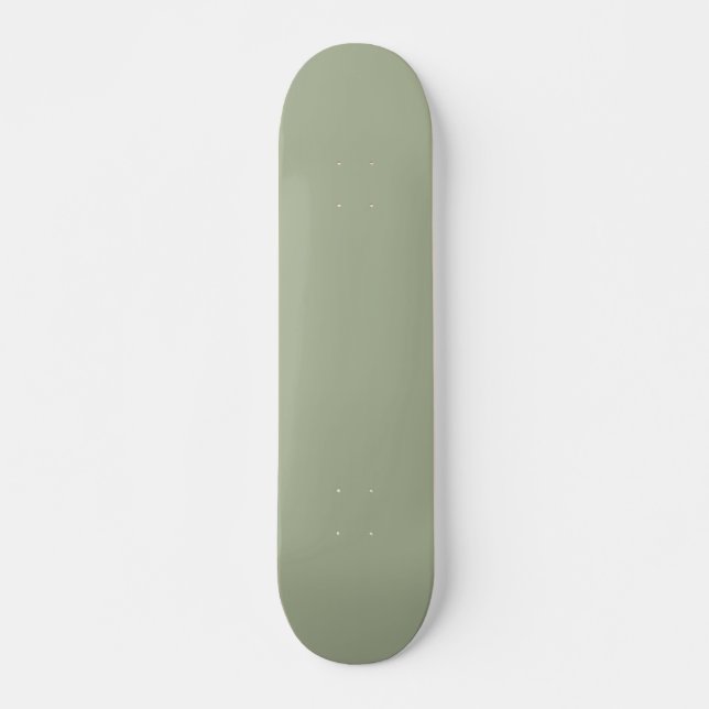 Sage Green Solid Color Skateboard (Vorne)