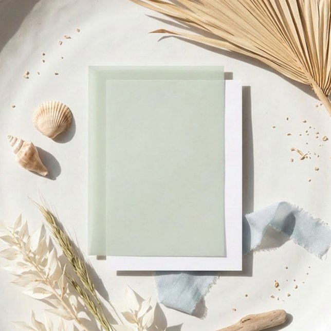 Sage Green Solid Color Wedding Liner (Von Creator hochgeladen)