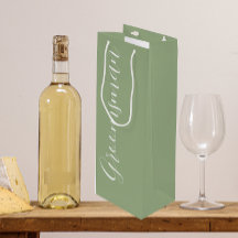 Sage Green Stilisierte Script Wedding Trauzeuge