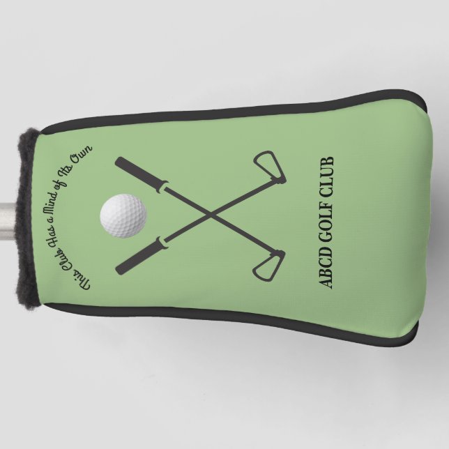 Sage Green Stylish Modern Golf Club Head Cover Golf Headcover (Vorderseite)