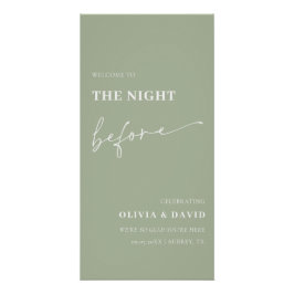 Sage Green The Night Before Probe Dinner Unterschr Poster