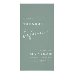 Sage Green The Night Before Probe Dinner Unterschr Poster