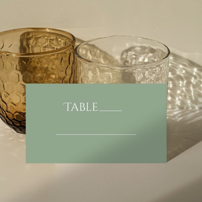 Sage Green Tischnummer Place Escortkarte Platzkarte (Von Creator hochgeladen)