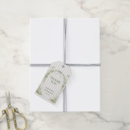Sage Green Toile De Juoy Nesting Party  Geschenkanhänger