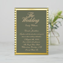 Sage Green und Golden Classic Wedding