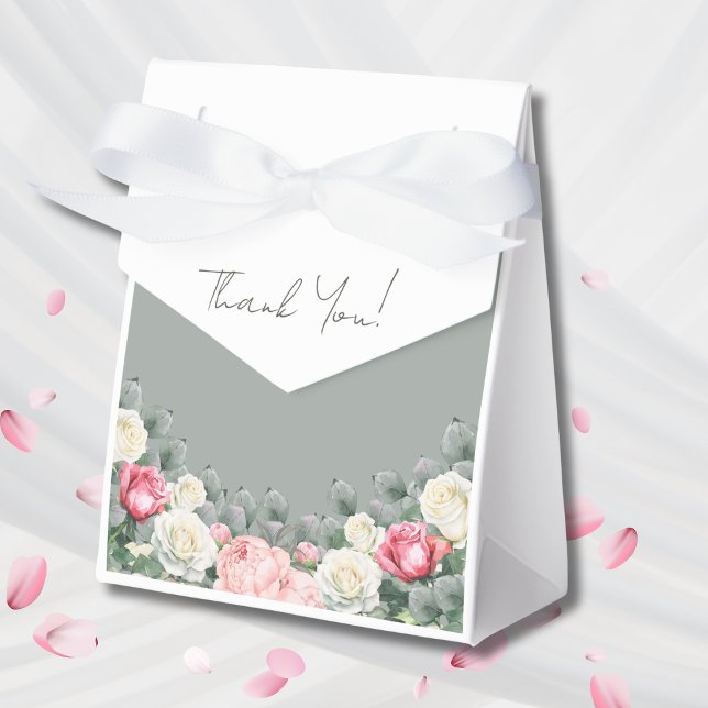 Sage Green Vintag Garden Rose Kinderdusche Geschenkschachtel (Von Creator hochgeladen)