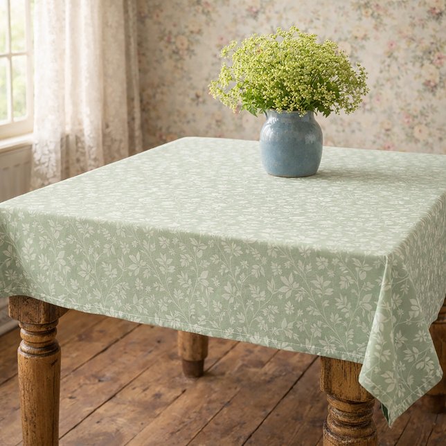 Sage Green Vintage Tablecloth  Tischdecke (Von Creator hochgeladen)