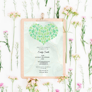 Sage Green Watercolor Brautparty Einladung