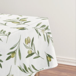 Sage Green Watercolor Olives Tischdecke