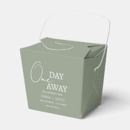 Sage Green Wedding One Day Away Probe Dinner Geschenkschachtel