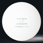 Sage Green Wedding Personalisiert Ping Pong Ball Tischtennisball<br><div class="desc">Herrlicher Pingpong-Pingpong-Ball. Perfektes Geschenk für die Neuvermählten in Ihrem Leben!</div>