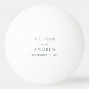 Sage Green Wedding Personalisiert Ping Pong Ball Tischtennisball