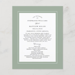 Sage Green Wedding Zeremonie Elegantes Budget Prog