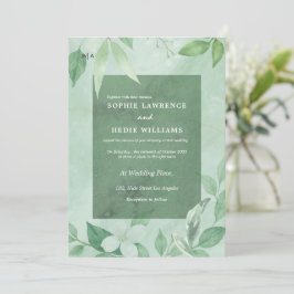 Sage Green Whimsical Wildblume Boho Einladung