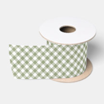 Sage Green White Diagonal Gingham Karos Elegant
