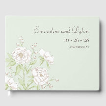 Sage Green White Rose Wedding