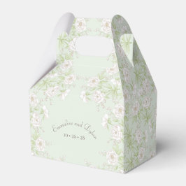 Sage Green White Rose Wedding Geschenkschachtel