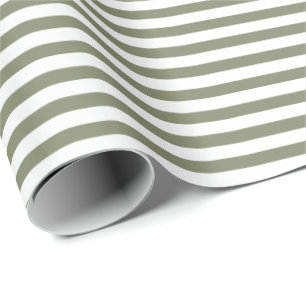 Sage Green   Whitepaper zum Abpacken von Streifen Geschenkpapier