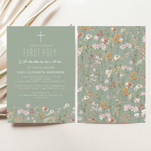 Sage Green Wildblume First Heilige Kommune