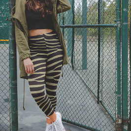 Sage Green Zebra Leggings