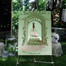 Sage Greenery Arch Bridal Shower Elegant Welcome