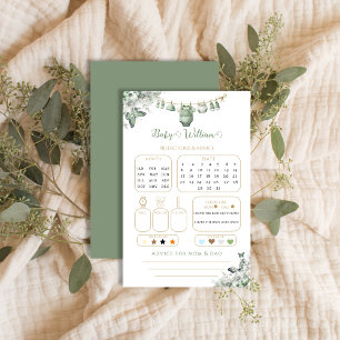 Sage-Grün-Blumen-Schmetterling-Baby-Party-Vorhersa