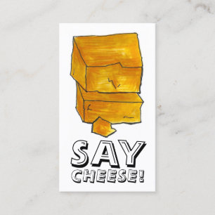 SAGE KÄSE! Fotografie Cheddar Food Visitenkarte