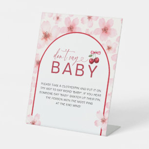 Sage kein Baby Baby Shower Cherry Blossom Game Sockelschild