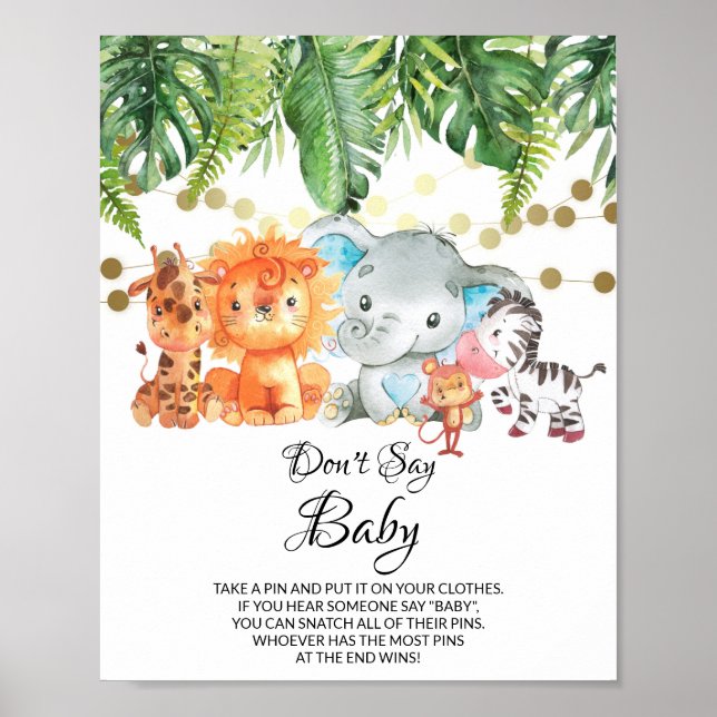Sage kein Baby Game Poster (Vorne)